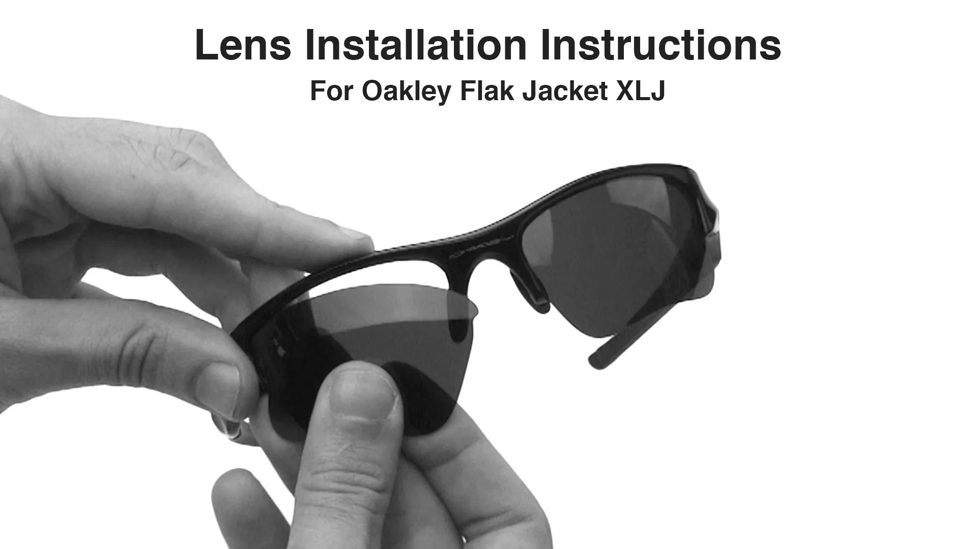 Oakley Flak Jacket XLJ Lens Replacement Installation Instructions Revant Optics