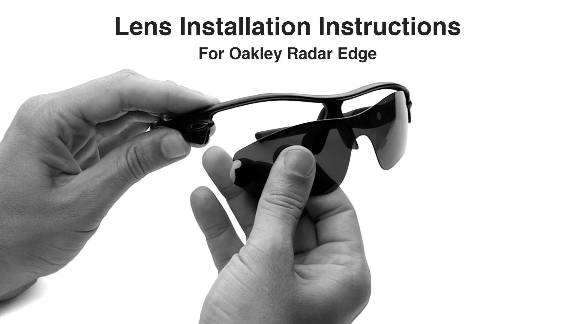 Oakley Radar Edge Lens Replacement Installation Instructions Revant Optics