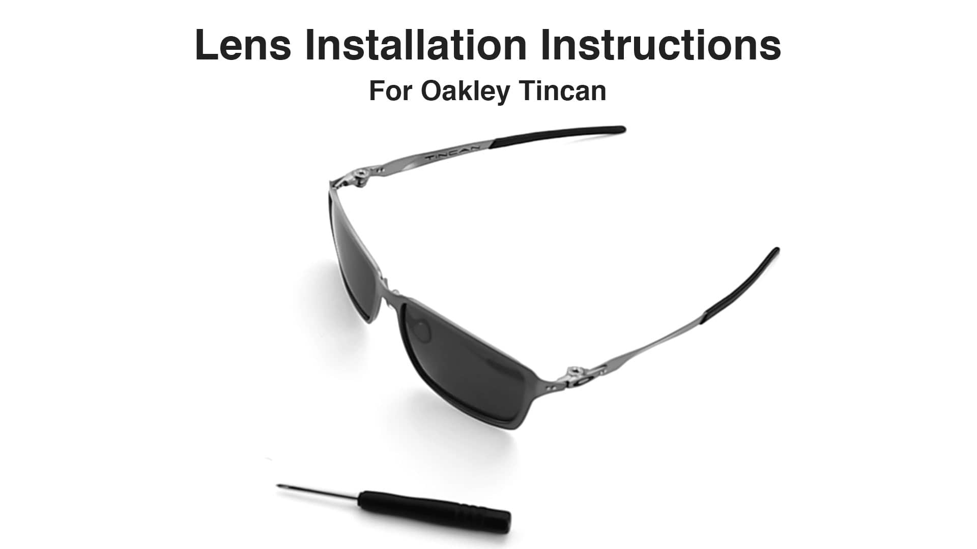 Oakley Tincan Lens Replacement & Installation Instructions // Revant ...