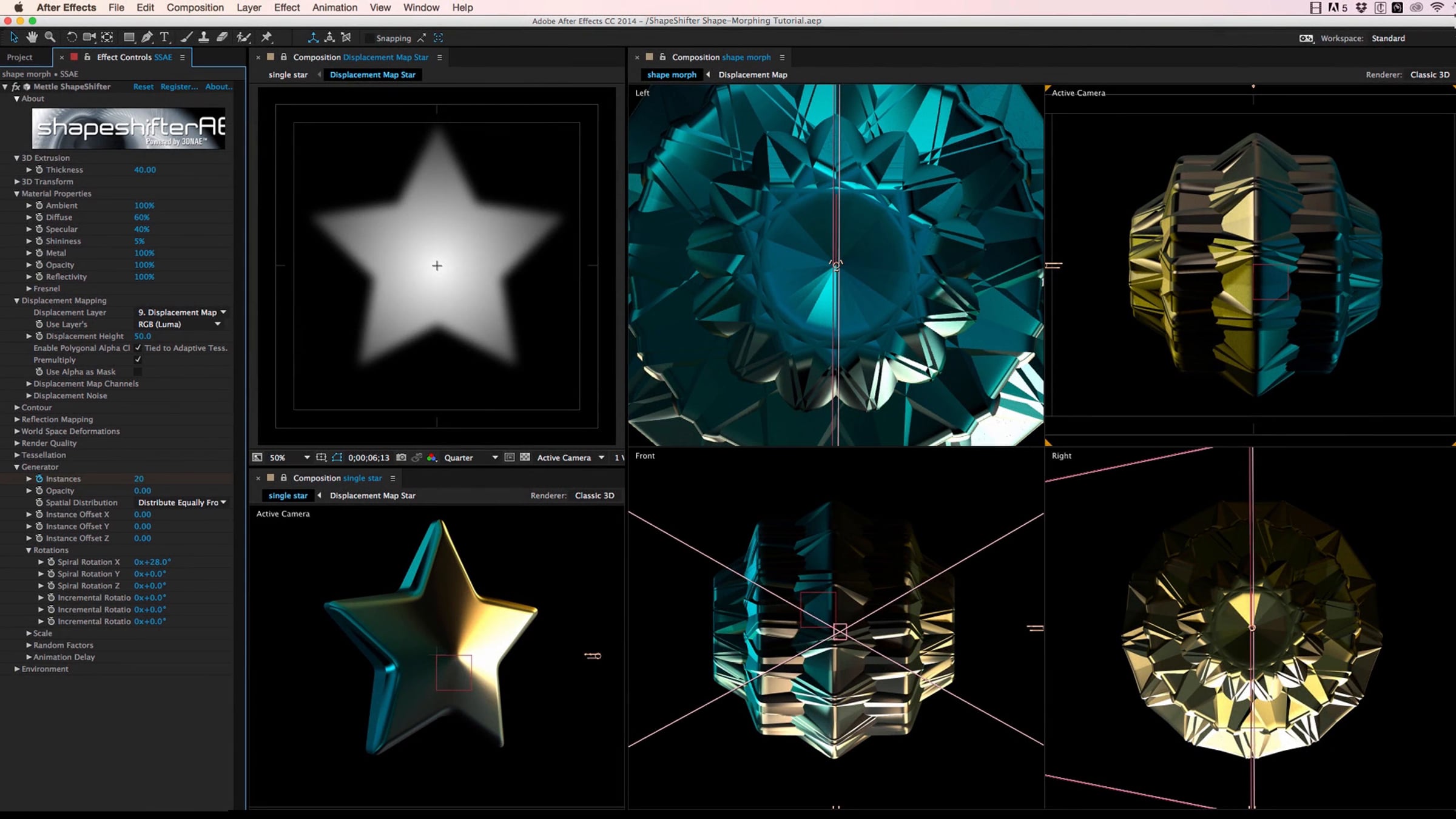 After Effects 3D Shape Morphing Tutorial | ShapeShifter | Videos ...