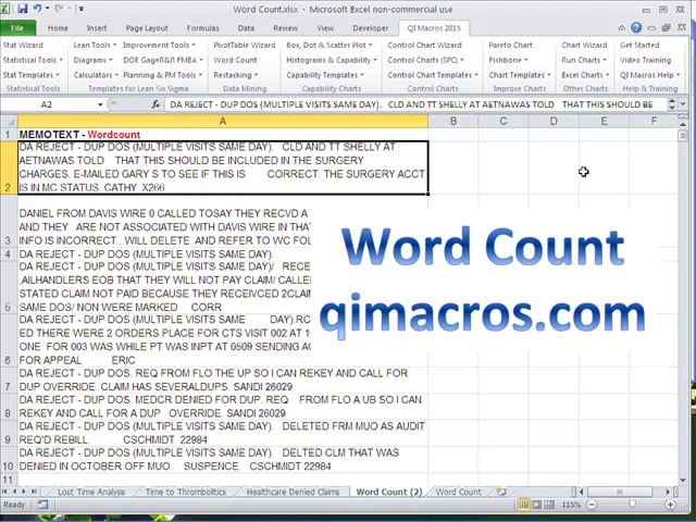 How To Find Particular Word Count In Excel