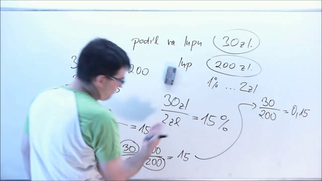 Procenta podrobně 4 - Jak spočítat, kolik procent tvoří část z celku