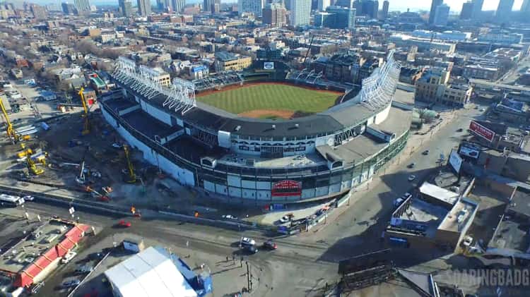 Wrigley Field Before and During Construction 4K UHD 