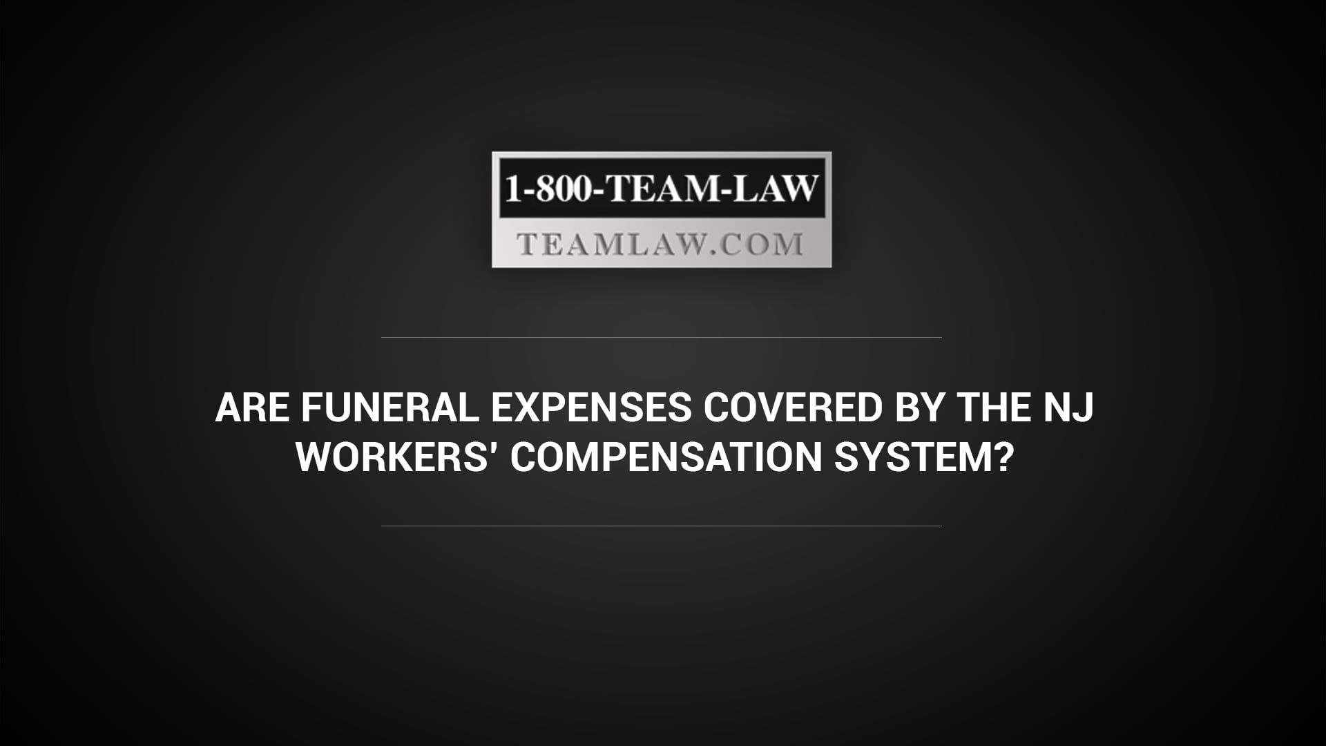 Are funeral expenses covered by the NJ workers' compensation system