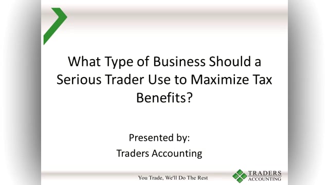 Business Type for Serious Traders