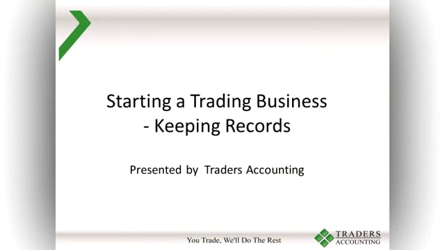 Starting a Trading Business - Records