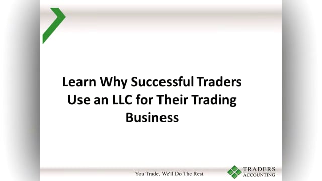 Successful Traders Use An LLC