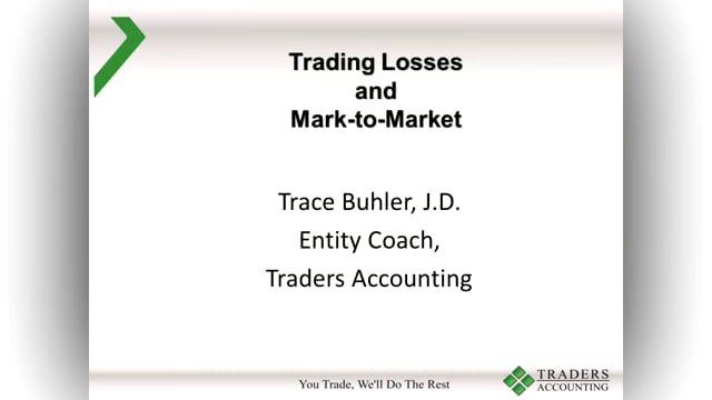 Trading Losses - Mark To Market