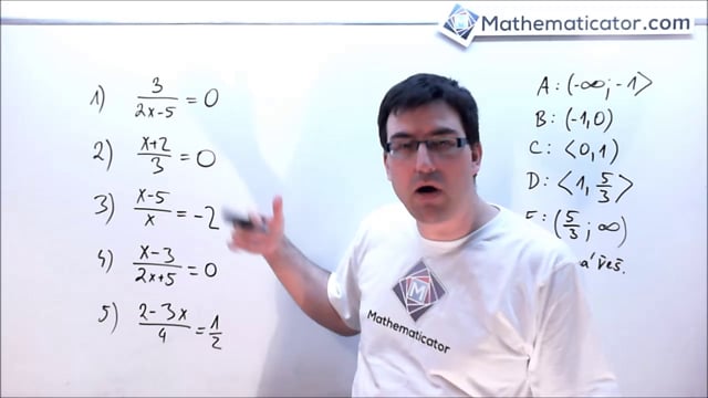 Řešené příklady - rovnice v podílovém tvaru