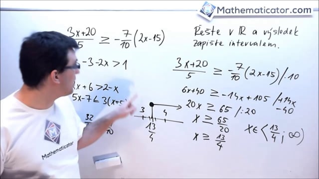 Řešené příklady - nerovnice a soustava nerovnic