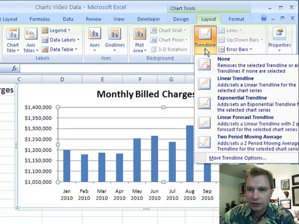 Excel Video 100 Trendlines