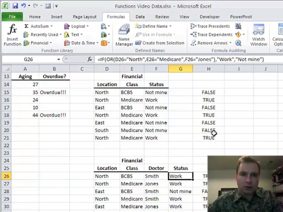 Excel Video 149 OR