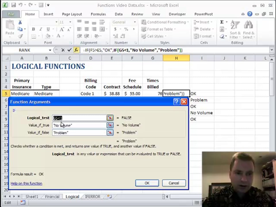 Excel Video 147 Nesting IF Functions