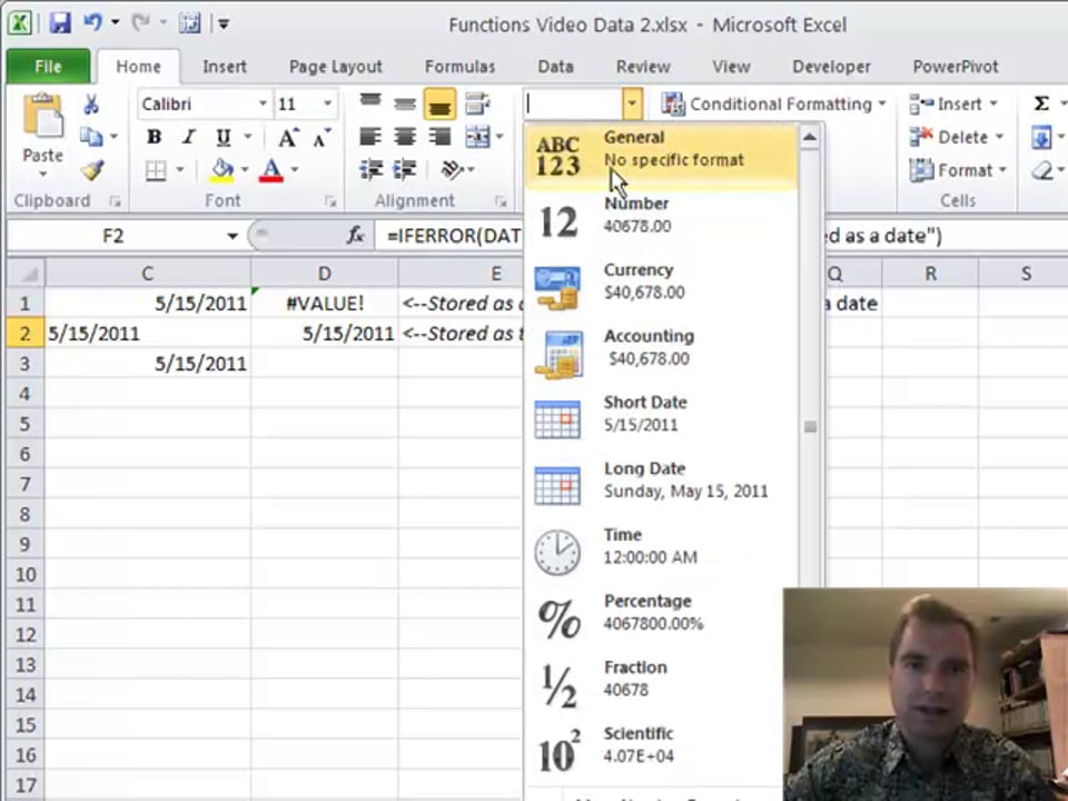 Excel Video 164 DATEVALUE