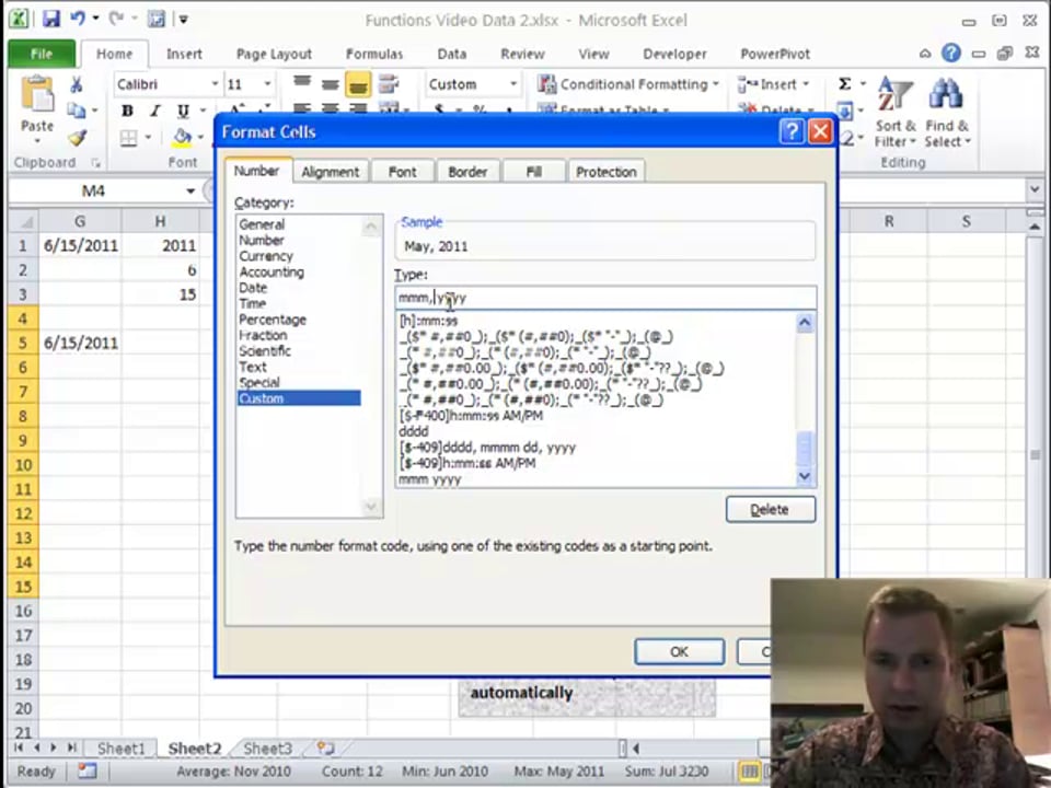 Excel Video 167 Using TODAY, DATE, YEAR, and MONTH to Automatically Update a Rolling Report