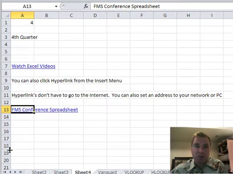 Excel Video 172 Hyperlinks