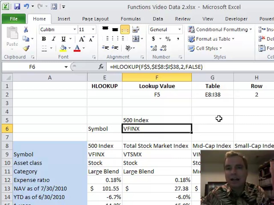 Excel Video 175 HLOOKUP