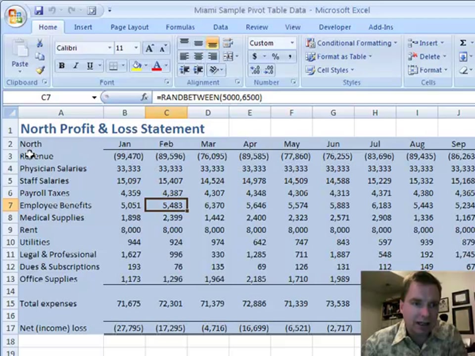 Excel Video 18 Consolidating Multiple Ranges into One Pivot Table Part 1