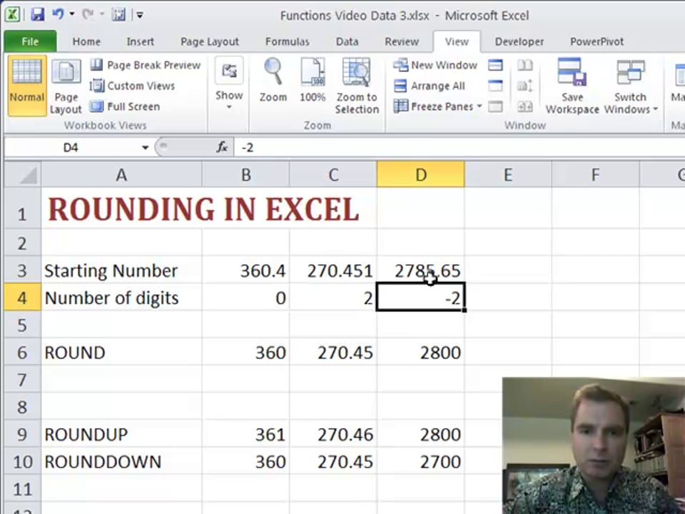 Excel Video 190 Rounding
