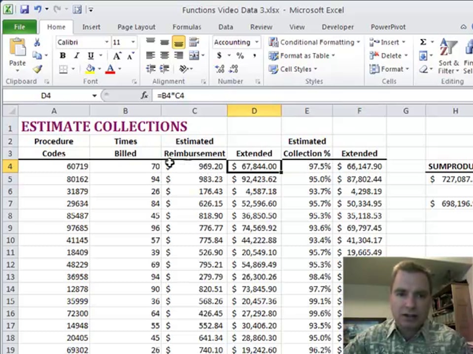 Excel Video 193 SUMPRODUCT
