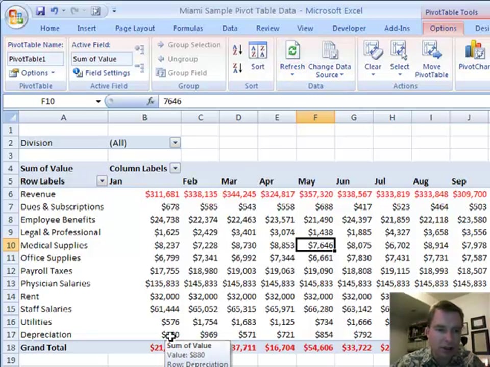 Excel Video 21 A Little More on Consolidating Pivot Tables