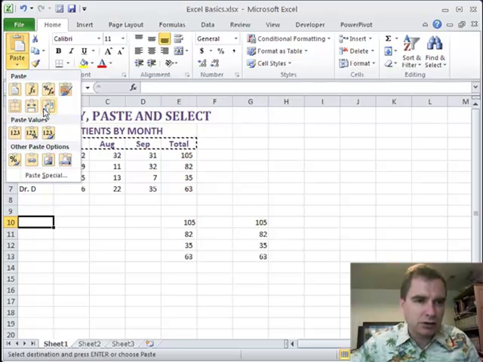 Excel Video 206 Paste Special