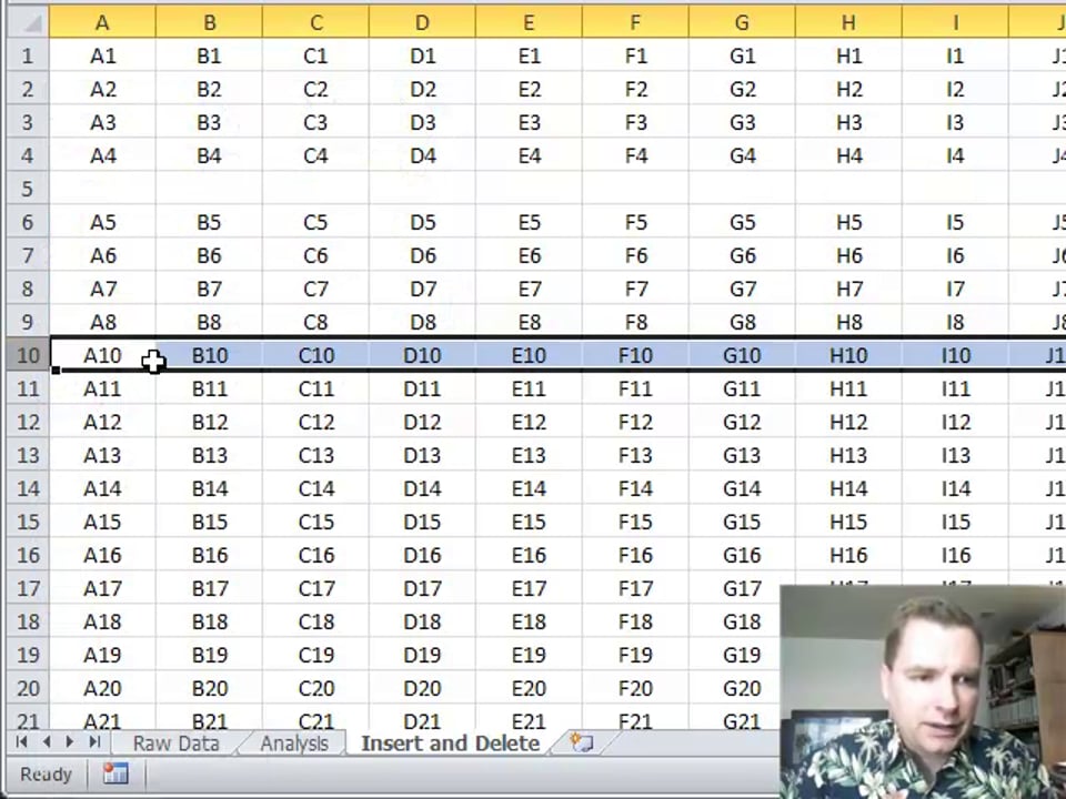 Excel Video 245 Insert and Delete Part 1