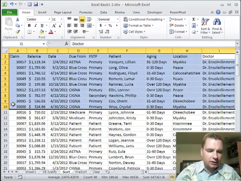 Excel Video 262 Custom Sorting in Excel