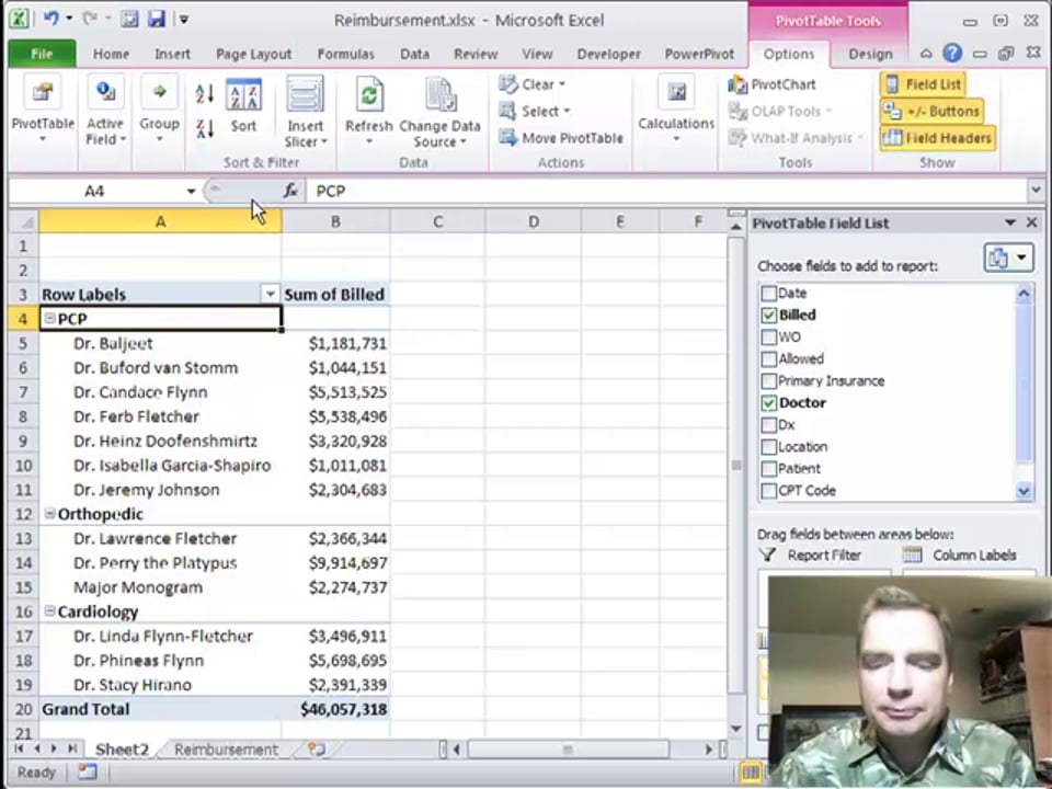 Excel Video 297 Expanding and Collapsing Groups