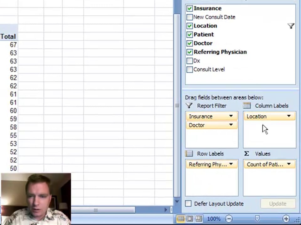 Excel Video 3 Filtering a Pivot Table Video