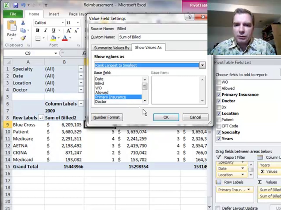 Excel Video 307 Ranking in Pivot Tables