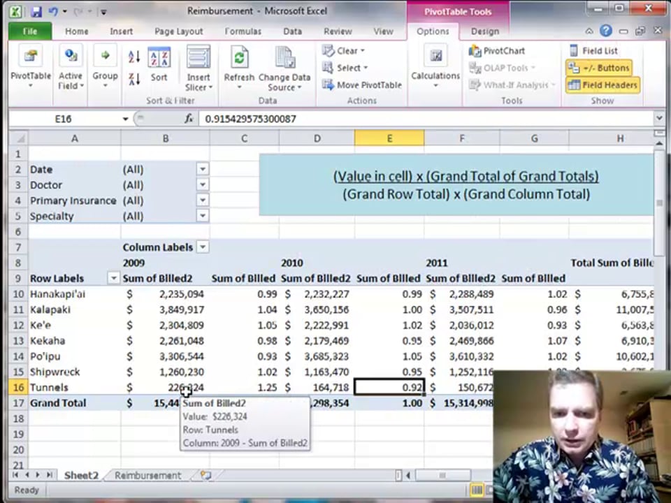 Excel Video 308 Show Values as an Index in Pivot Tables