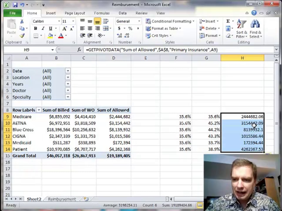 Excel Video 310 GETPIVOTDATA Part 1