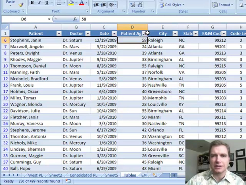 Excel Video 35 Filtering Numbers in Tables
