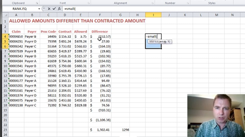 Excel Video 369 Using Arrays with TRUNC and Using Arrays to Sort
