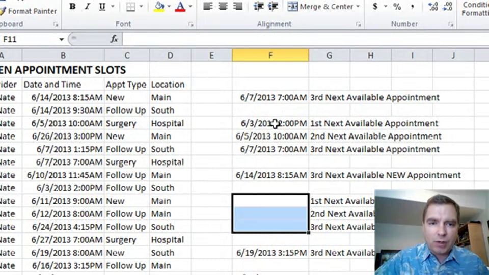 Excel Video 360 Using Arrays with SMALL, Part 1