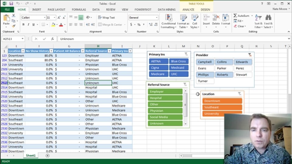 Excel Video 387 Excel 2013 Table Slicers Part 2