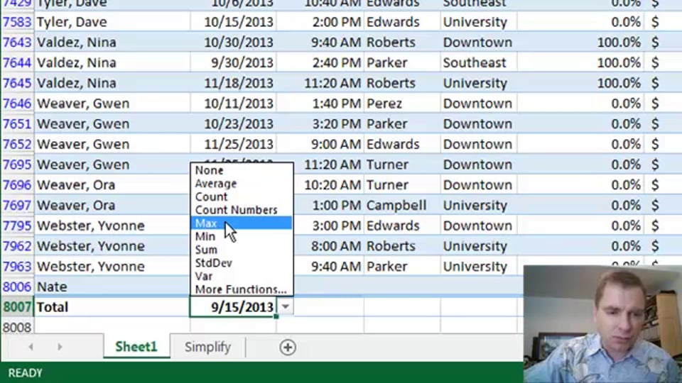 Excel Video 397 Adding Data to Tables