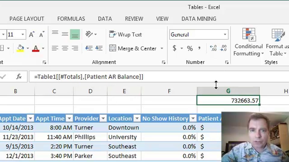 Excel Video 396 Bringing Totals to the Top of the Table