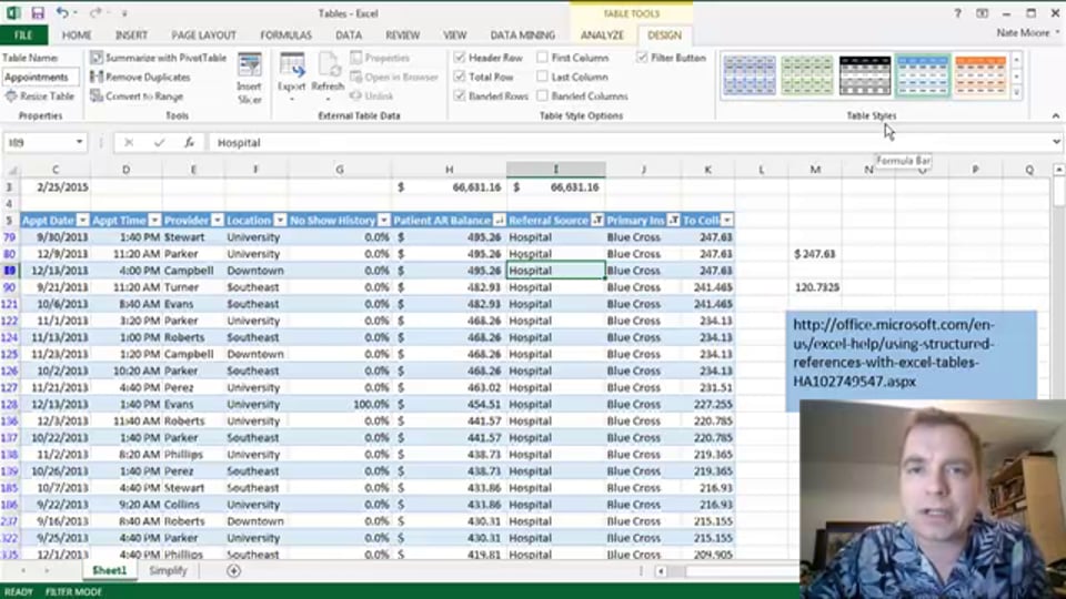 Excel Video 399 Structured References in Tables
