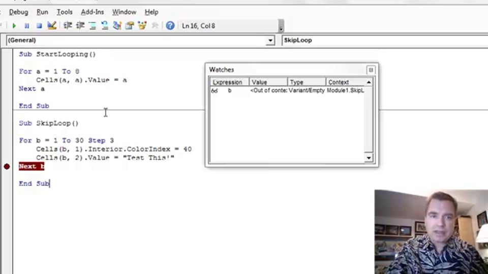 Excel Video 424 Loops with Steps