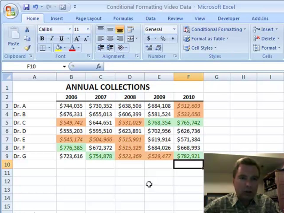 Excel Video 45 Highlight Cells Rules, Part 1