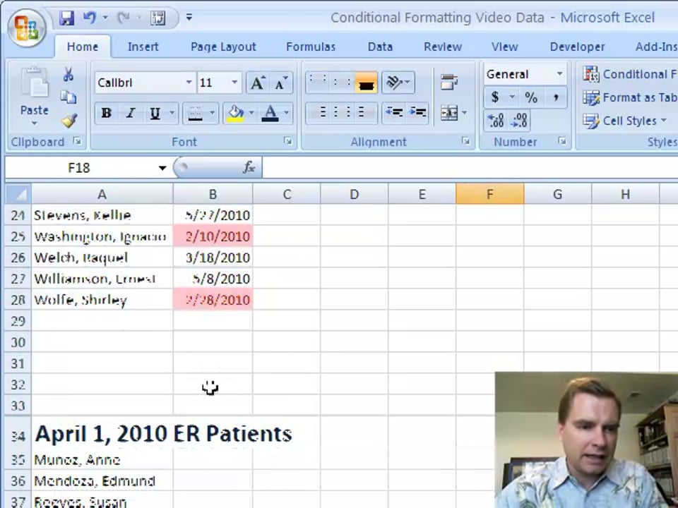 Excel Video 46 Highlight Cells Rules, Part 2