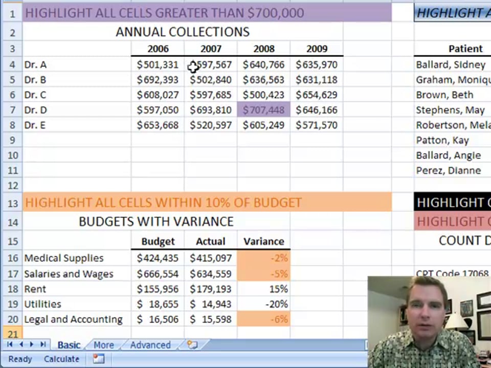 Excel Video 44 Introducing Conditional Formatting