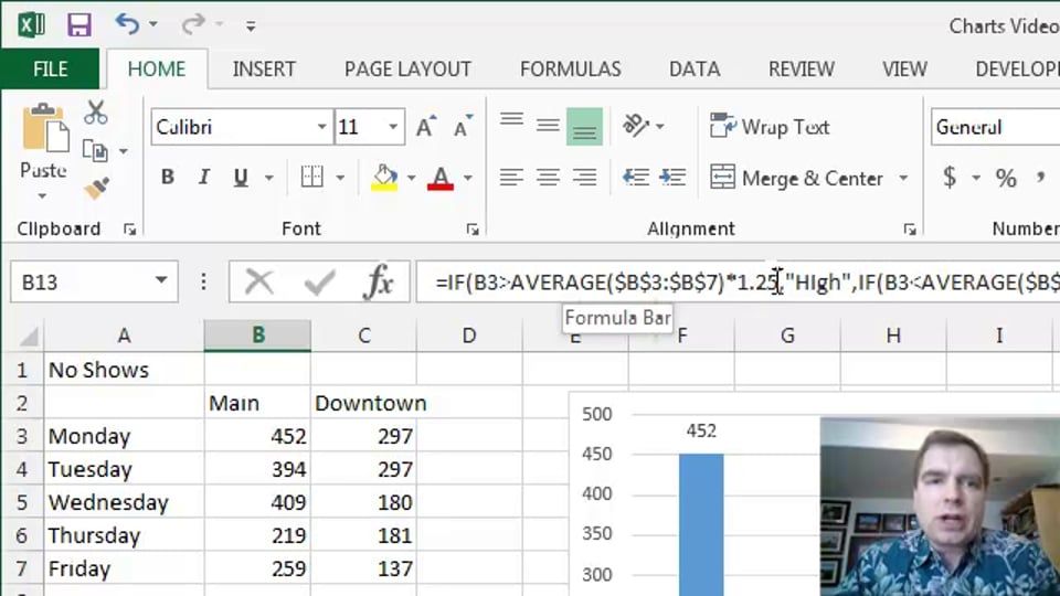 Excel Video 448 Data Labels Part 2