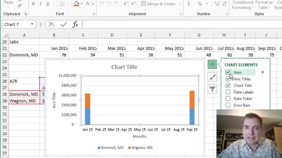 Excel Video 444 Axis Titles