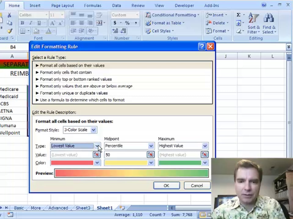 Excel Video 49 Color Scales
