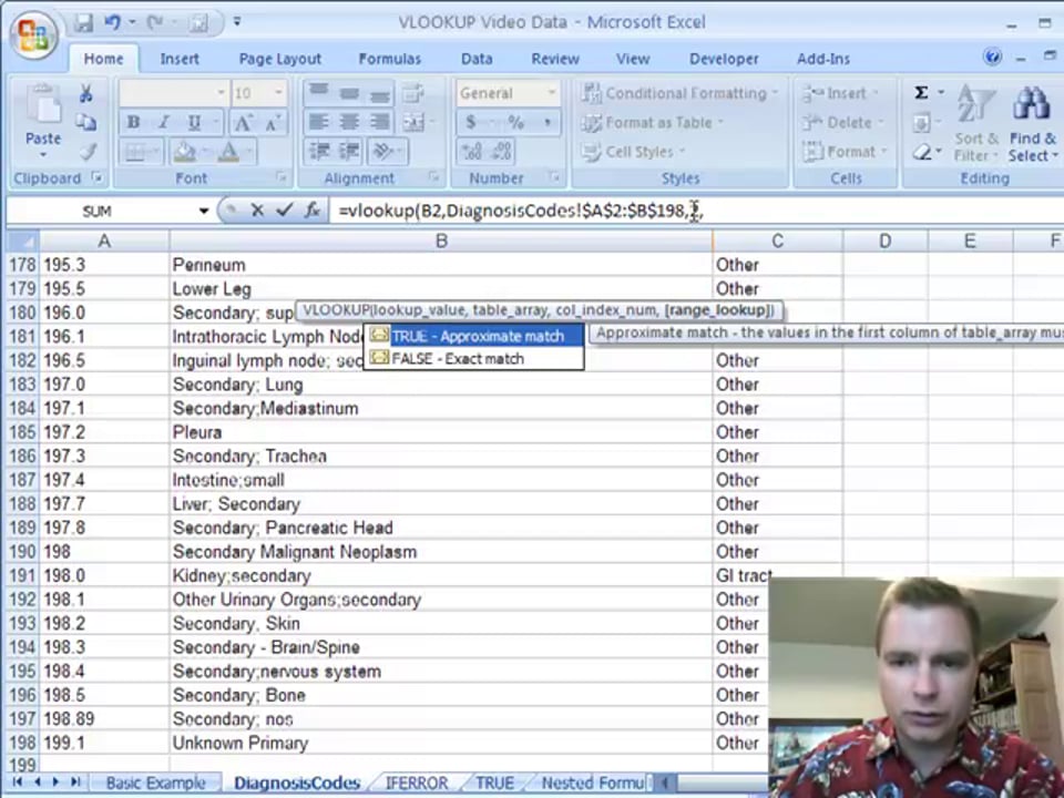 Excel Video 63 Exact vs Approximate Match and IFERROR