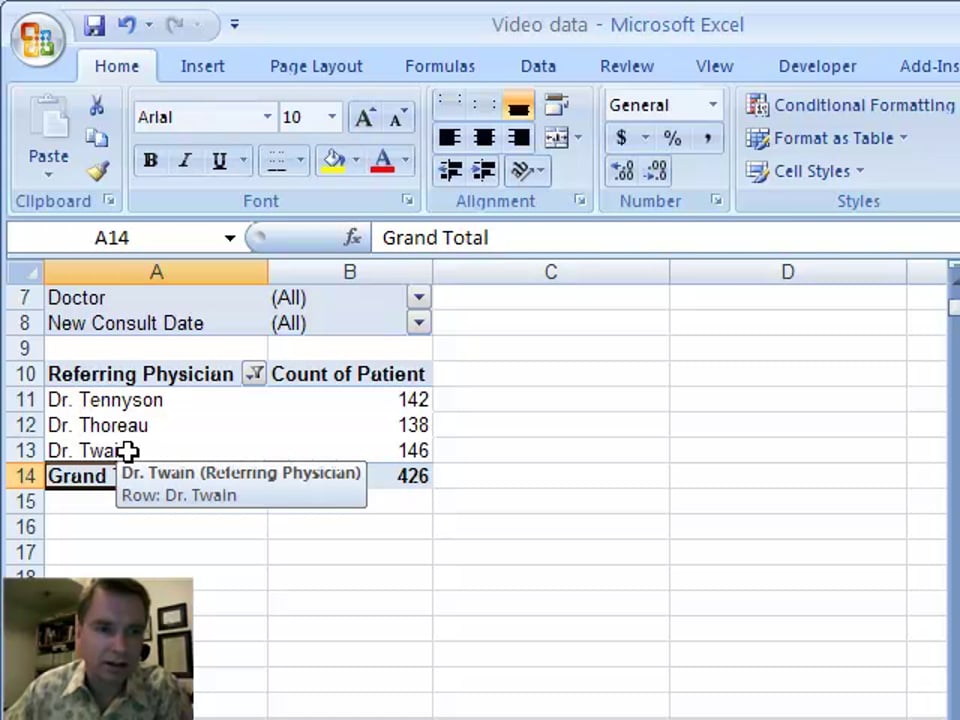 Excel Video 8 Label Filters in Pivot Tables