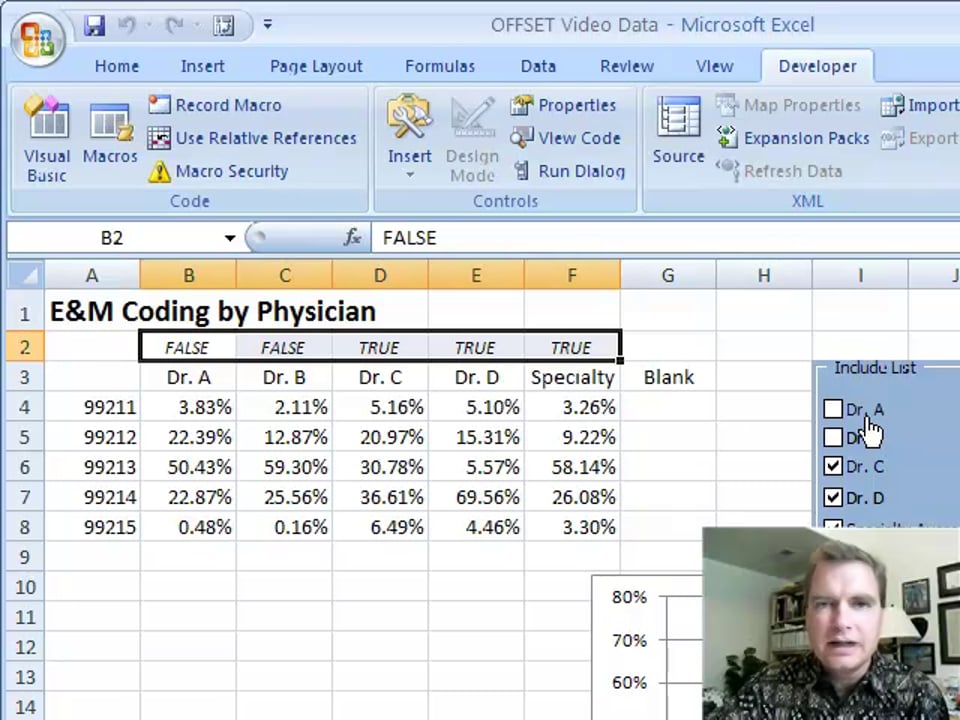 Excel Video 95 Check Boxes and Group Boxes